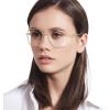 imageMichael Kors Womens Mk3082d Yunan Square Prescription Eyewear FramesShiny Light GoldDemo Lens
