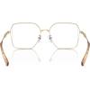 imageMichael Kors Womens Mk3082d Yunan Square Prescription Eyewear FramesShiny Light GoldDemo Lens