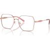 imageMichael Kors Womens Mk3082d Yunan Square Prescription Eyewear FramesShiny Rose GoldDemo Lens