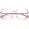imageMichael Kors Womens Mk3082d Yunan Square Prescription Eyewear FramesShiny Rose GoldDemo Lens