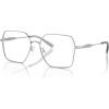 imageMichael Kors Womens Mk3082d Yunan Square Prescription Eyewear FramesShiny SilverDemo Lens