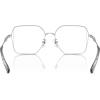 imageMichael Kors Womens Mk3082d Yunan Square Prescription Eyewear FramesShiny SilverDemo Lens