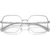 imageMichael Kors Womens Mk3082d Yunan Square Prescription Eyewear FramesShiny SilverDemo Lens