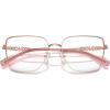 imageMichael Kors Womens Mk3083d Dali Rectangular Prescription Eyewear FramesShiny Rose GoldDemo Lens