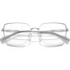 imageMichael Kors Womens Mk3083d Dali Rectangular Prescription Eyewear FramesShiny SilverDemo Lens