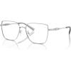 imageMichael Kors Womens Mk3083d Dali Rectangular Prescription Eyewear FramesShiny SilverDemo Lens
