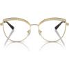 imageMichael Kors Womens MK3072 Napier Cat Eye Prescription Eyewear Frames Light GoldCrystal InsertDemo Lens 54 mm
