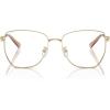 imageMichael Kors Womens Mk3081d Shanghai Cat Eye Prescription Eyewear FramesShiny Light GoldDemo Lens