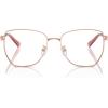 imageMichael Kors Womens Mk3081d Shanghai Cat Eye Prescription Eyewear FramesShiny Rose GoldDemo Lens