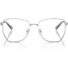imageMichael Kors Womens Mk3081d Shanghai Cat Eye Prescription Eyewear FramesShiny SilverDemo Lens