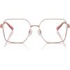 imageMichael Kors Womens Mk3082d Yunan Square Prescription Eyewear FramesShiny Rose GoldDemo Lens
