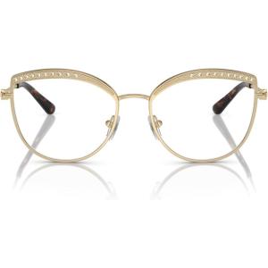 imageMichael Kors Womens MK3072 Napier Cat Eye Prescription Eyewear Frames Light GoldCrystal InsertDemo Lens 54 mm