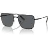 imageMichael Kors Mens Mk1154 Blue Ridge Square SunglassesShiny BlackDark Grey Solid