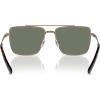 imageMichael Kors Mens Mk1154 Blue Ridge Square SunglassesShiny GoldGreen Solid