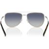 imageMichael Kors Mens Mk1155 Whistler Aviator SunglassesShiny SilverBlue Gradient