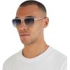 imageMichael Kors Mens Mk1155 Whistler Aviator SunglassesShiny SilverBlue Gradient