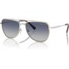imageMichael Kors Mens Mk1155 Whistler Aviator SunglassesShiny SilverBlue Gradient
