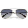 imageMichael Kors Mens Mk1155 Whistler Aviator SunglassesShiny SilverBlue Gradient