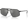 imageMichael Kors Mens Mk1167 Mar Vista Hexagonal SunglassesBlack ShinySilver Mirrored Gradient