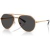 imageMichael Kors Mens Mk1168 Brentwood Aviator SunglassesBeige GoldDark Grey Solid
