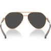 imageMichael Kors Mens Mk1168 Brentwood Aviator SunglassesBeige GoldDark Grey Solid