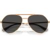imageMichael Kors Mens Mk1168 Brentwood Aviator SunglassesBeige GoldDark Grey Solid