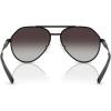 imageMichael Kors Mens Mk1168 Brentwood Aviator SunglassesBlack ShinyDark Grey Gradient