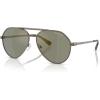 imageMichael Kors Mens Mk1168 Brentwood Aviator SunglassesMatte HuskOlive Mirrored