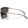 imageMichael Kors Mens Mk1169 Palisades Rectangular SunglassesBeige GoldDark Grey Solid