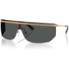 imageMichael Kors Mens Mk1169 Palisades Rectangular SunglassesBeige GoldDark Grey Solid