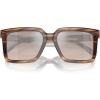 imageMichael Kors Mens Mk2217u Abruzzo Universal Fit Square SunglassesBrown HornBrown Gradient Black Mirrored