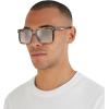 imageMichael Kors Mens Mk2217u Abruzzo Universal Fit Square SunglassesBrown HornBrown Gradient Black Mirrored
