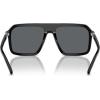 imageMichael Kors Mens Mk2218u Murren Universal Fit Square SunglassesBlackDark Grey Solid