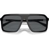 imageMichael Kors Mens Mk2218u Murren Universal Fit Square SunglassesBlackDark Grey Solid