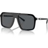 imageMichael Kors Mens Mk2218u Murren Universal Fit Square SunglassesBlackDark Grey Solid