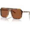 imageMichael Kors Mens Mk2218u Murren Universal Fit Square SunglassesVintage TortoiseBrown Solid