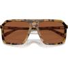 imageMichael Kors Mens Mk2218u Murren Universal Fit Square SunglassesVintage TortoiseBrown Solid