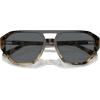 imageMichael Kors Mens Mk2219u Zurich Universal Fit Aviator SunglassesBlack Grey Gradient TortoiseDark Grey Solid
