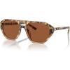 imageMichael Kors Mens Mk2219u Zurich Universal Fit Aviator SunglassesBrown TortoiseBrown Solid