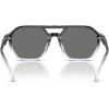 imageMichael Kors Mens Mk2251u Jackson Hole Universal Fit Aviator SunglassesBlack Clear GradientDark Grey Solid Polarized