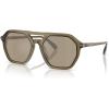 imageMichael Kors Mens Mk2251u Jackson Hole Universal Fit Aviator SunglassesOlive TransparentOlive Mirrored
