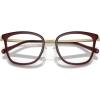 imageMichael Kors Womens Mk3032 Coconut Grove Square Prescription Eyewear FramesDark RedDemo Lens