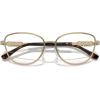 imageMichael Kors Womens Mk3076b Cordoba Cat Eye Prescription Eyewear FramesShiny Light GoldDemo Lens