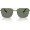 imageMichael Kors Mens Mk1154 Blue Ridge Square SunglassesShiny GoldGreen Solid
