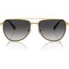imageMichael Kors Mens Mk1155 Whistler Aviator SunglassesShiny GoldLight Grey Gradient