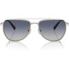 imageMichael Kors Mens Mk1155 Whistler Aviator SunglassesShiny SilverBlue Gradient