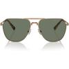 imageMichael Kors Mens Mk1156 Keswick Aviator SunglassesShiny GoldOlive Green