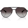 imageMichael Kors Mens Mk1168 Brentwood Aviator SunglassesBlack ShinyDark Grey Gradient