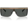 imageMichael Kors Mens Mk1169 Palisades Rectangular SunglassesBeige GoldDark Grey Solid