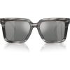 imageMichael Kors Mens Mk2217u Abruzzo Universal Fit Square SunglassesBlack HornGrey Mirrored Gradient